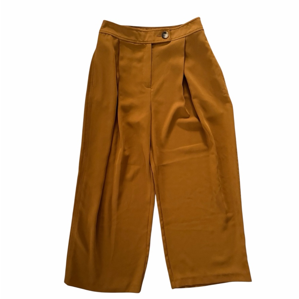 Madewell Wide Leg High Waist Trousers in Rust